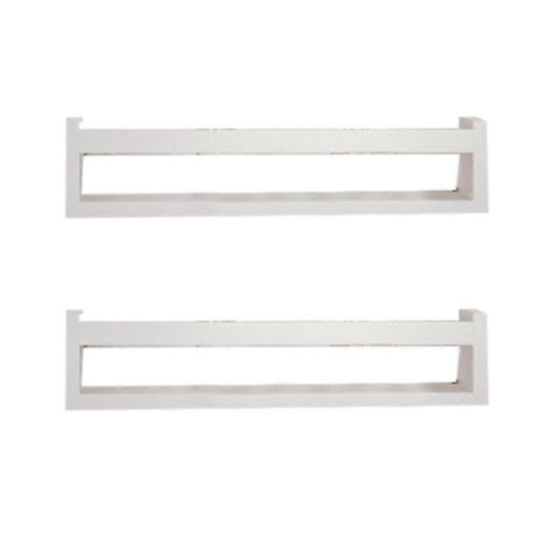 Nursery Shelves,Set of 2 Naturel Wood Floating Wall Bookshelf for Kids,Nursery Shelves for Wall,Bathroom Decor
