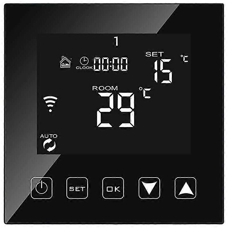 Intelligent Thermostat WiFi Connect pour Chaudiere gaz/Eau 3A Filaire Alexa/Google Home/Tuya Smart Life APP Compatible, Thermostats d'ambiance Program