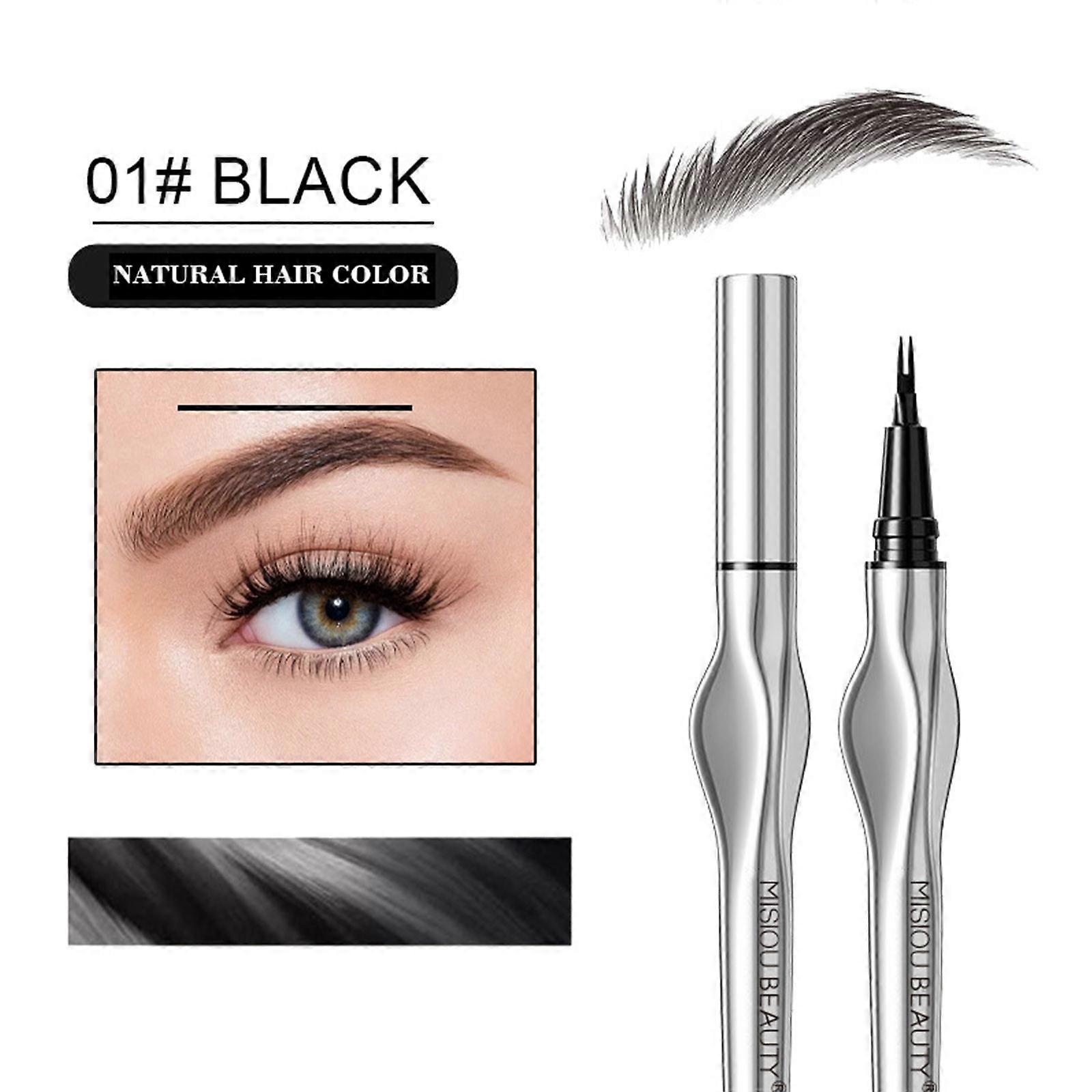Crayon à sourcils ultra-fin de 1 ml : crayon à sourcils à l’eau longue durée, non taché et non décolorant.