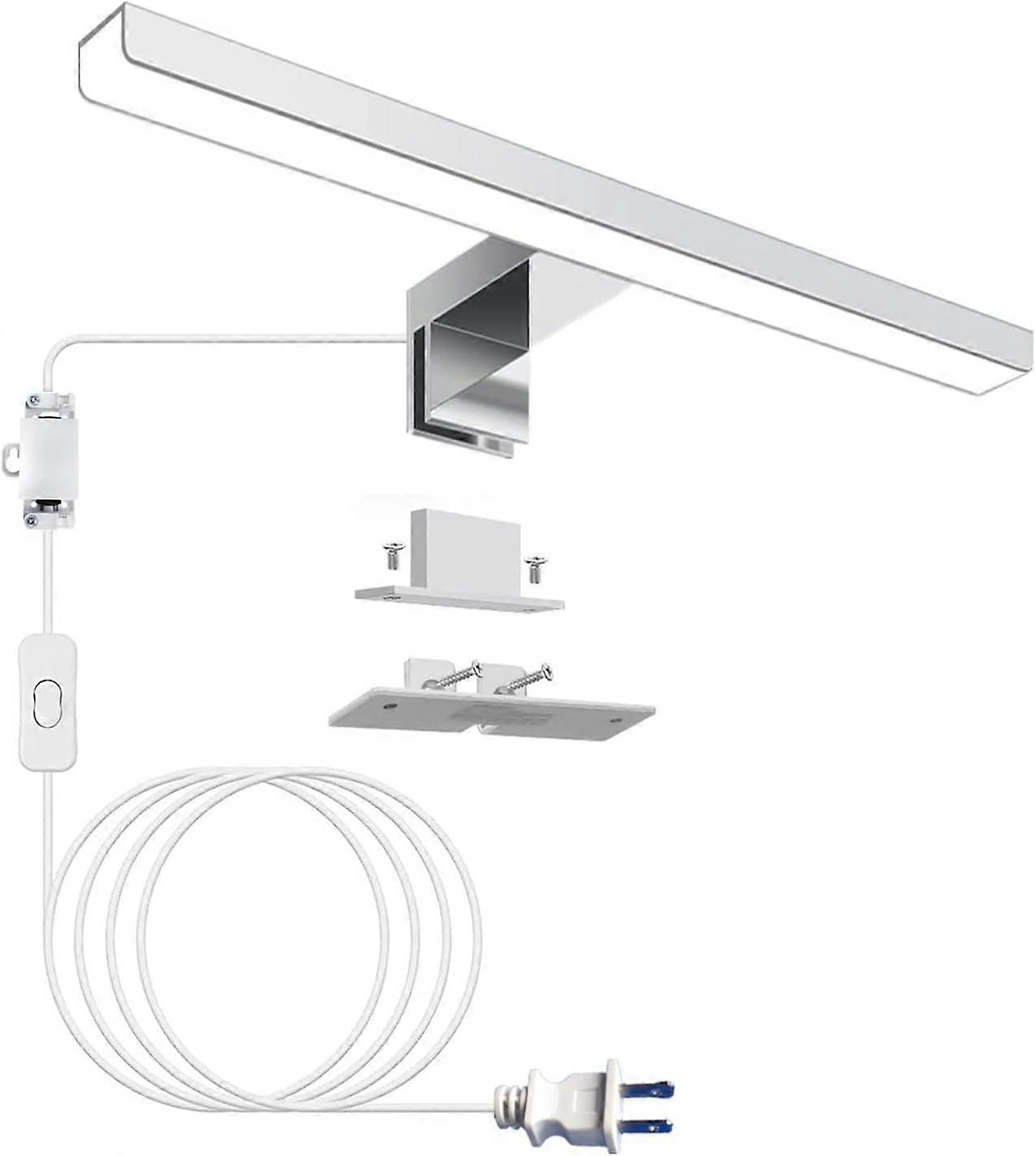 AusLeu LED تركيبات الإضاءة الغرور 11.8 بوصة التوصيل في تركيبات الإضاءة ، الحمام فوق مصباح المرآة ضوء صورة جدار السرير المنزلي الحديث ، 4500K أبيض ماك
