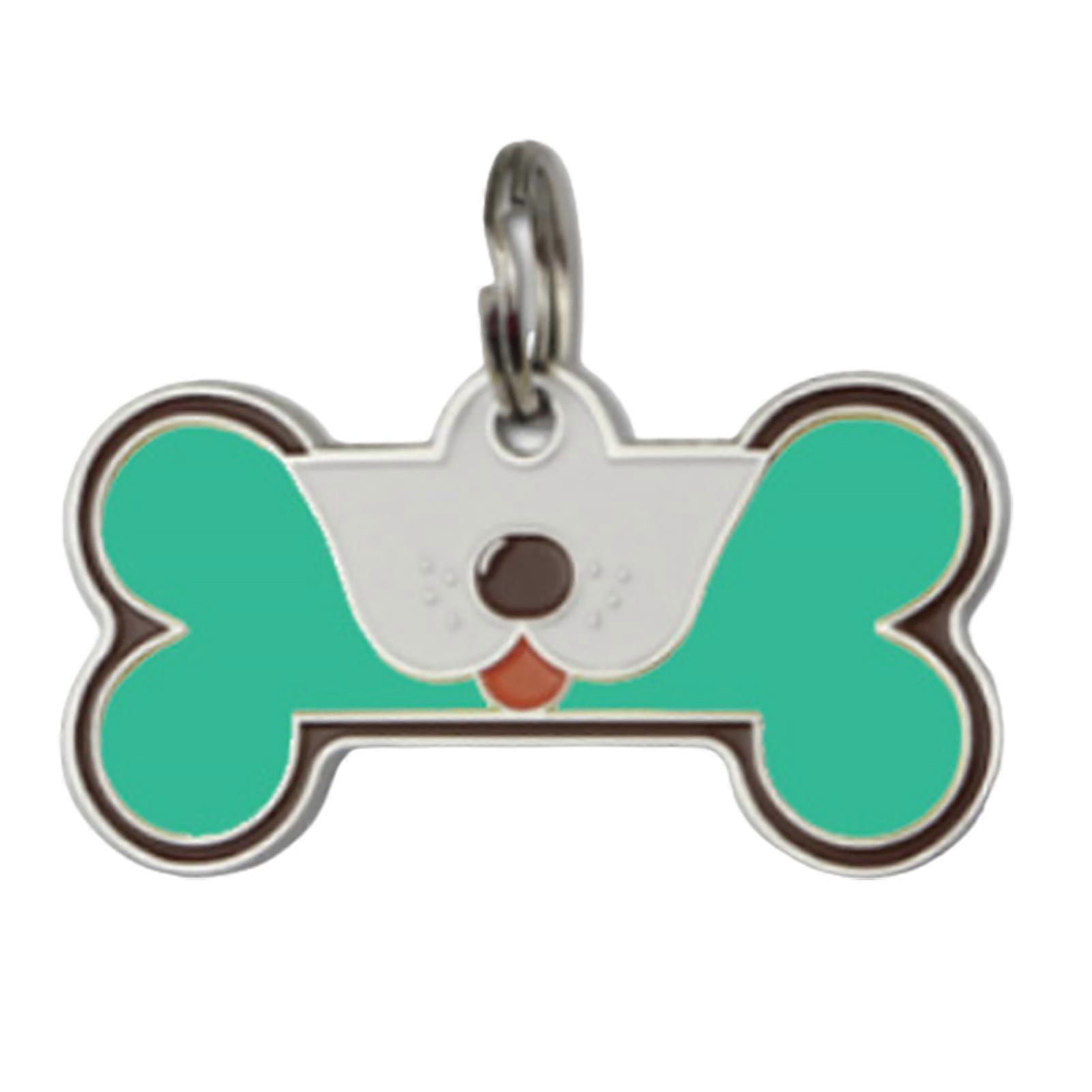Pet ID Tag Exquisite Shape Rust-proof Zinc Alloy Bone Modeling Dog Cat Anti-lost Name Tags Pendant Pet Supplies