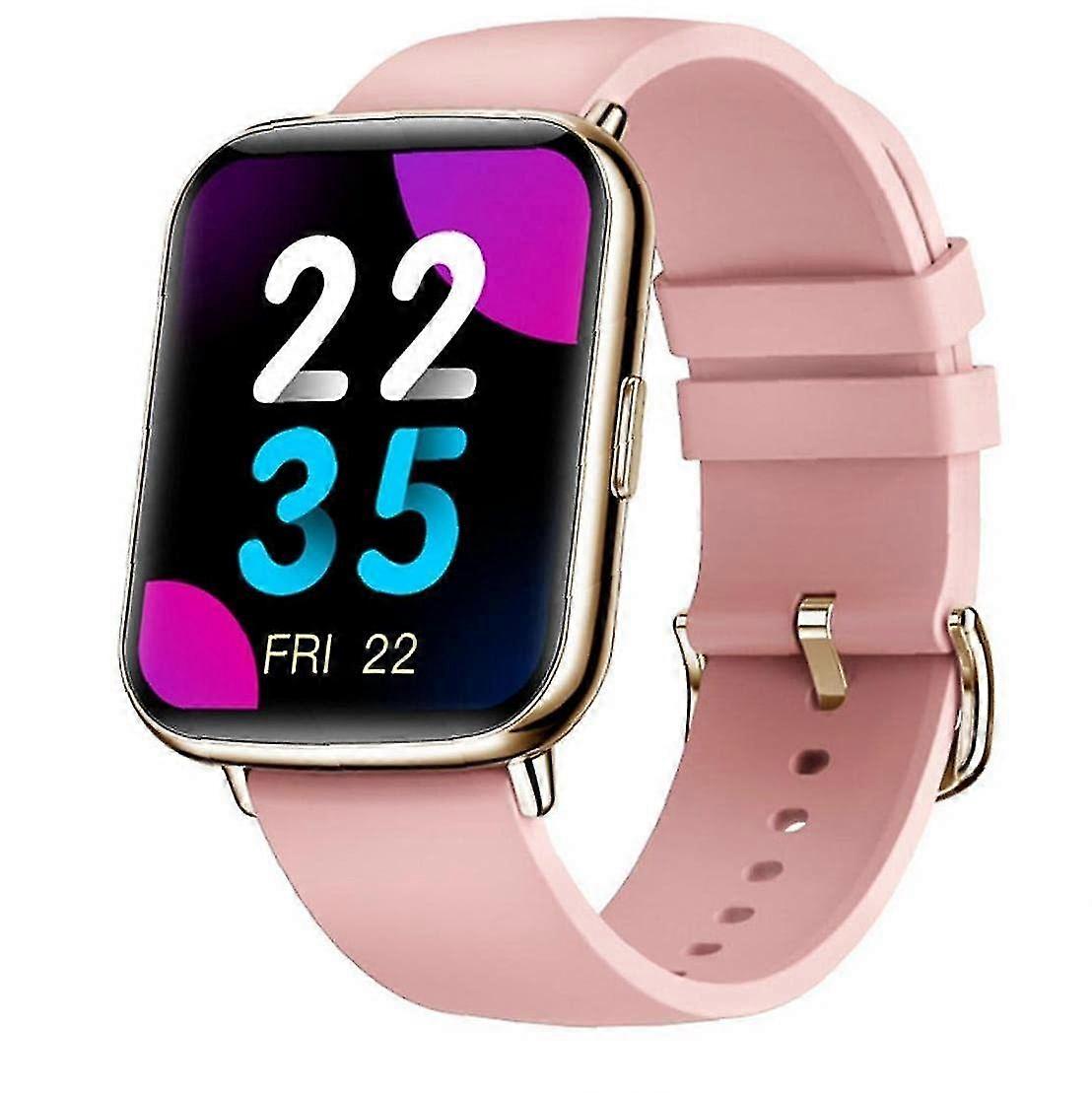 Waterproof Connected Watch Call Phone Watch with a large screen Compatible with iPhone Android Quality and quantity assured(Rose)