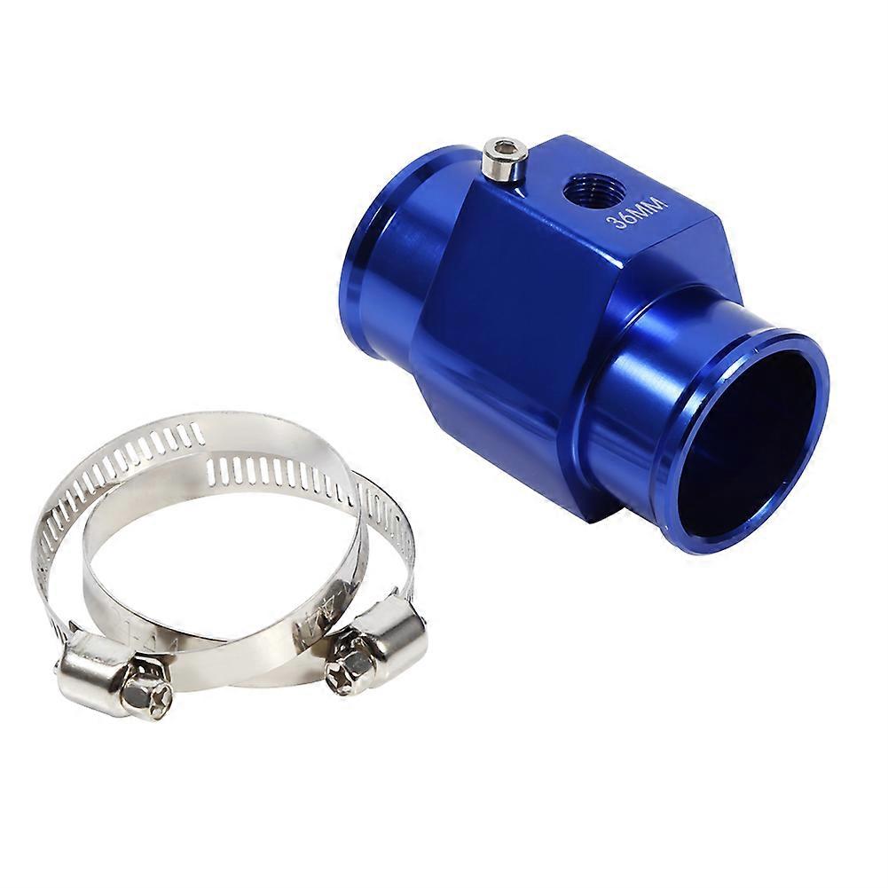 36mm Blue Water Temperature Joint Pipe Temp Sensor Gauge Radiator Hose Adapter YEMAA
