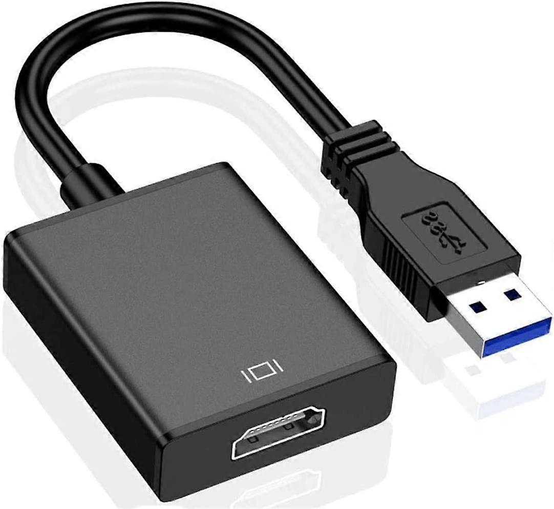 Usb To Hdmi Adapter,Usb 3.0/2.0 To Hdmi 1080P Video Graphics Cable Converter With Audio For Pc Laptop Projector Hdtv Compatible With Windows Xp 7/8/8.