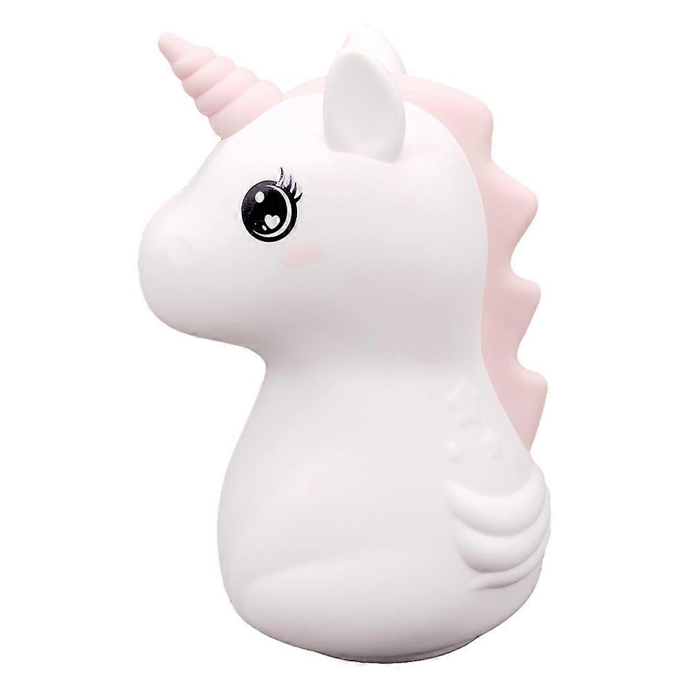 LED Unicorn Silicone Night Light with Remote Control and Rechargeable Battery
