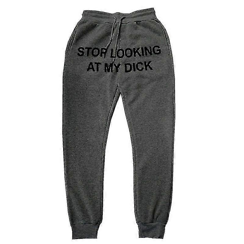 מכתב מכנסיים מזדמנים מזדמנים לגברים ונשים מחרוזת מותן גבוהה רופפת מכנסי ספורט