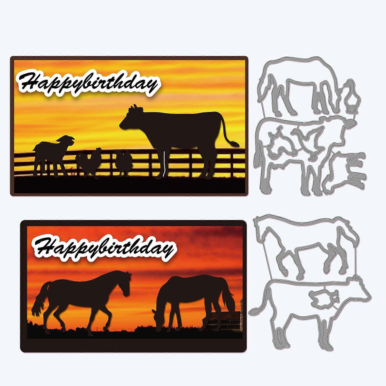 Animal Theme Pattern Decoration Template Reusable carbon steel Stencil