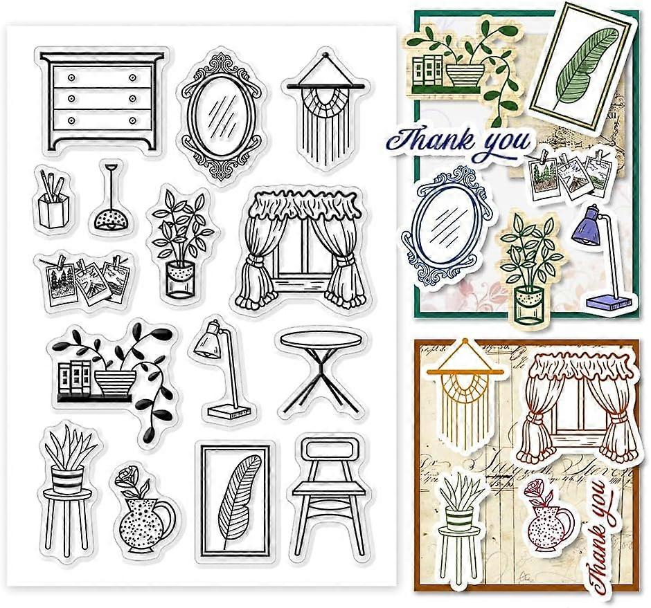 1Sheet Furniture Silicone Clear Stamp