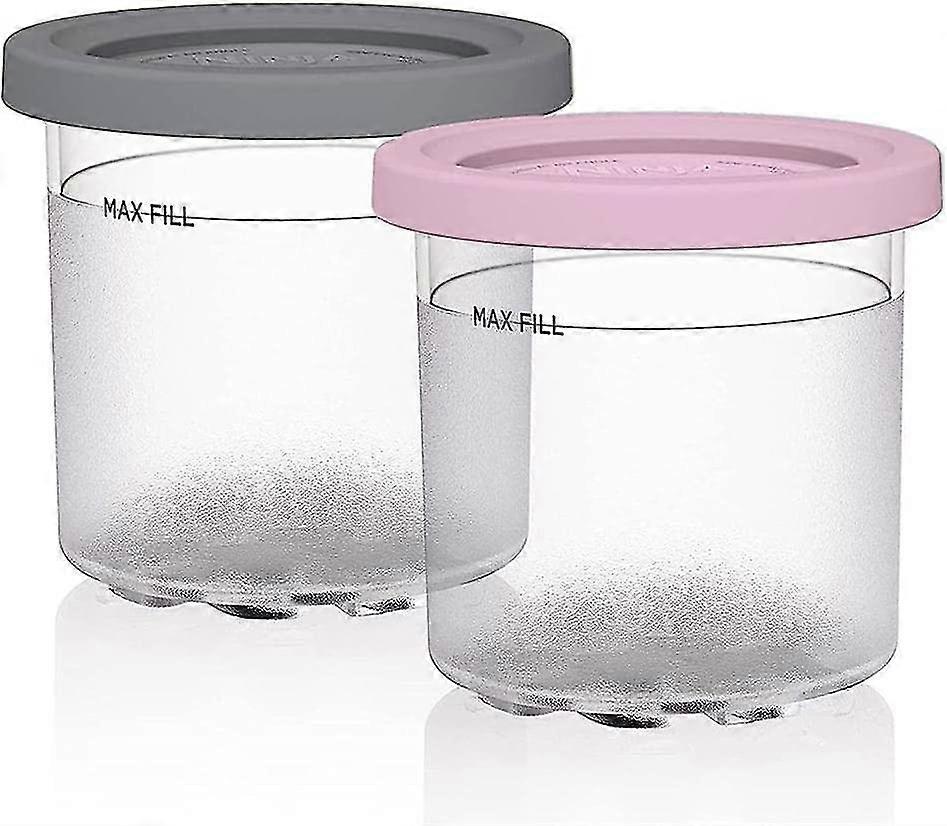 Ice Cream Pints Containers, Replacement For Ninja Creami Pints And Lids, Compatible With Nc300, Nc301,cn305a, Nc299am Series