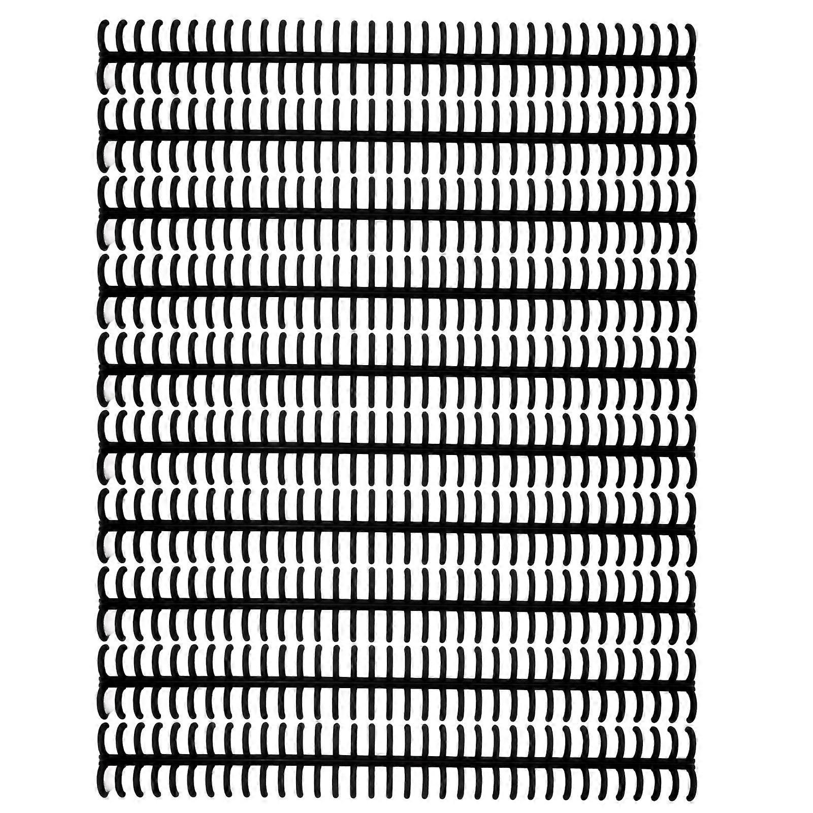 10PCS 34 Hole Binding Spine Plastic Split Loose Leaf Rings Detachable Binding Loop 12mm Diameter Black