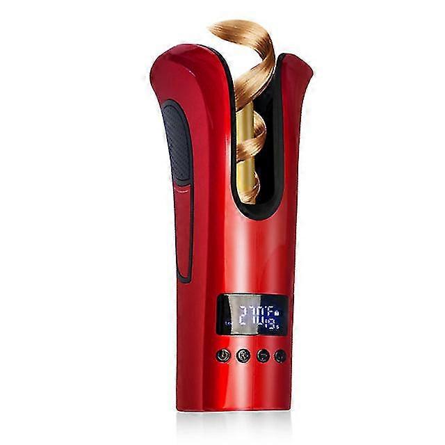 Portable auto wireless automatic rotating ceramic hair curler curling iron