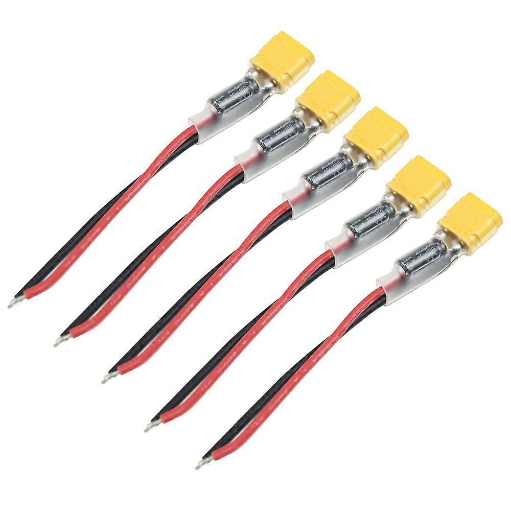 5PCS RC Battery Cable Silicone XT30 Plug Connector Power Cord with Capacitor for Sailfly-X RC FPV D