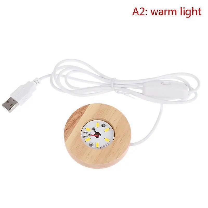 New Wood Light Base Rechargeable Remote Control Wooden LED Light Rotating Display Stand Lamp Holder Lamp Base Art Ornament