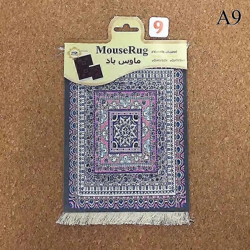 Rectangular Persian Mini Rug Woven Rug Mouse Pad Carpet Tassel Mat Best Gift