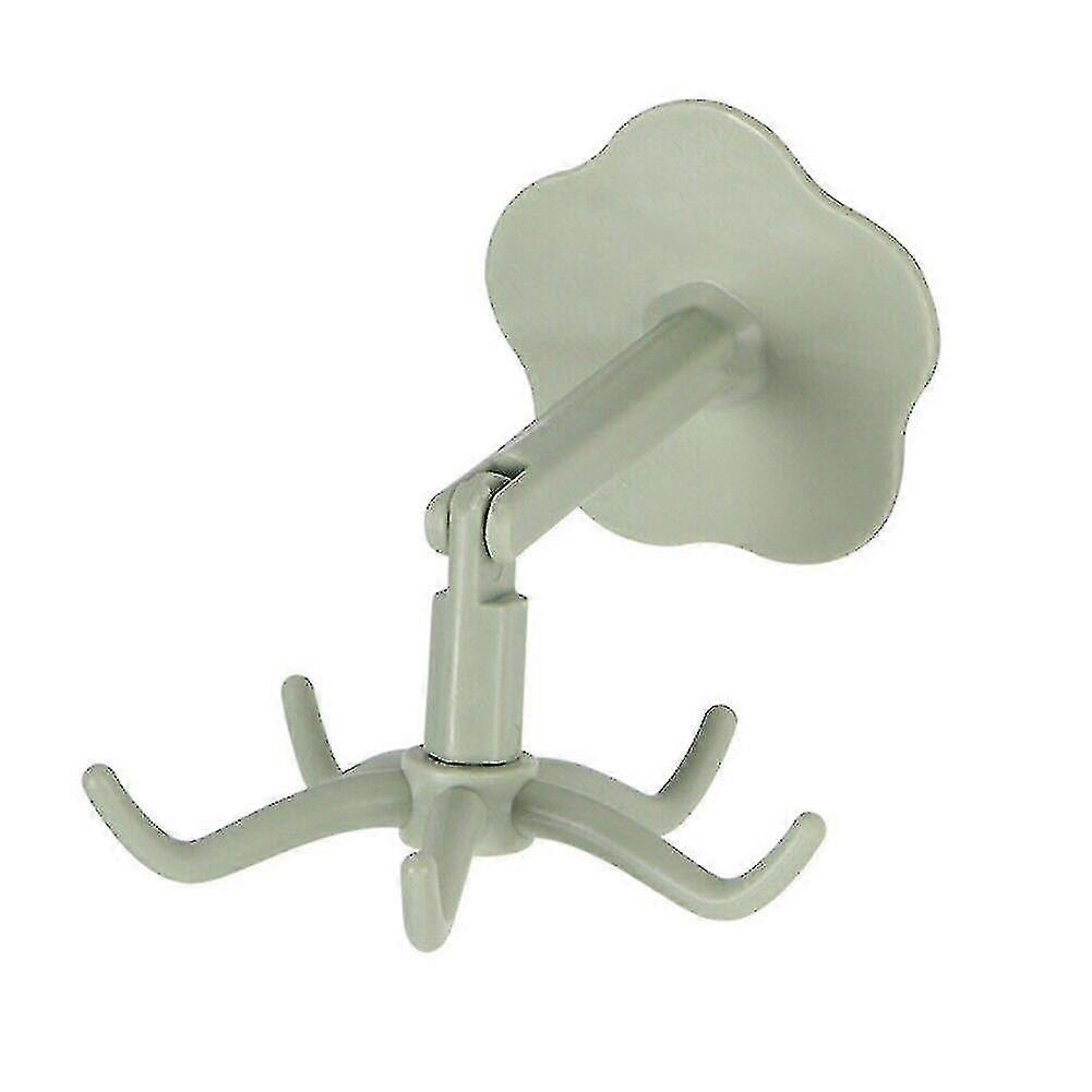 High Quality Hooks Storage Rack Bathroom Office Strong Adhesion Utility. (green)(4pcs)