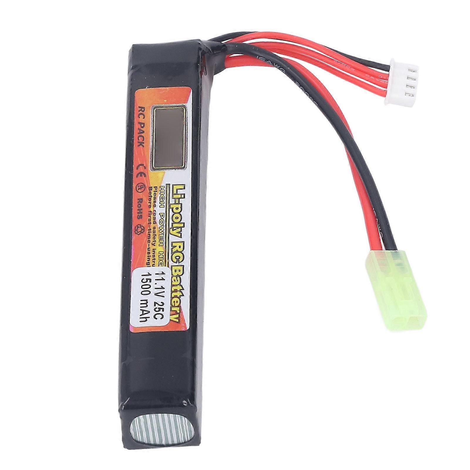 Water Sprayer Lipo Battery 11.1V 25C Discharge Rate 3S 1500mAh Power for Tamiya Plug Connector
