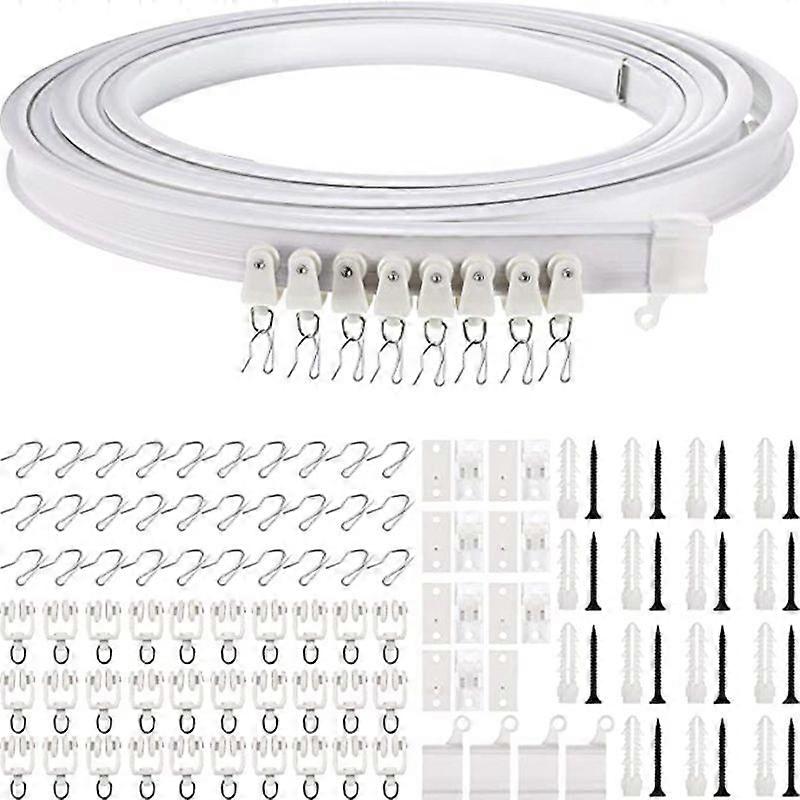 2 Meters Bendable Ceiling Curved Curtain Track Flexible Window Curtain