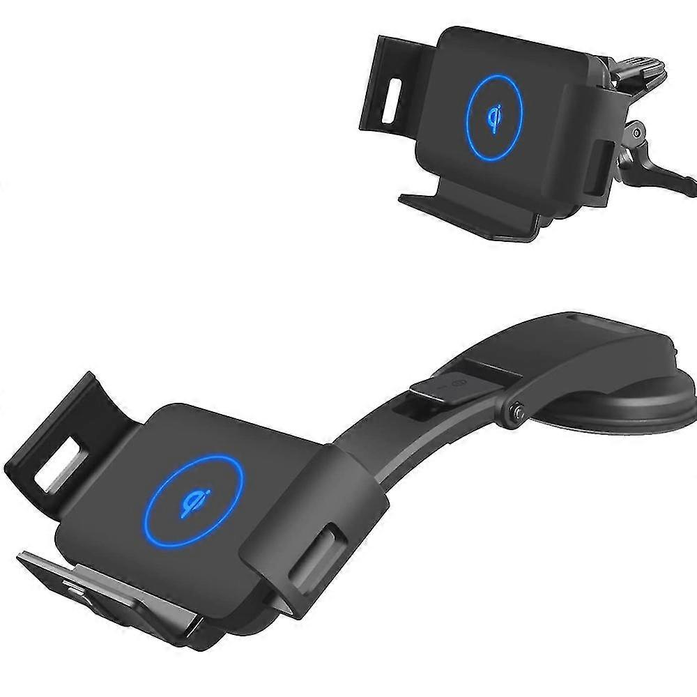 ワイヤレスカーチャージャーマウント、カーマウント電話ホルダーエアベントダッシュボード