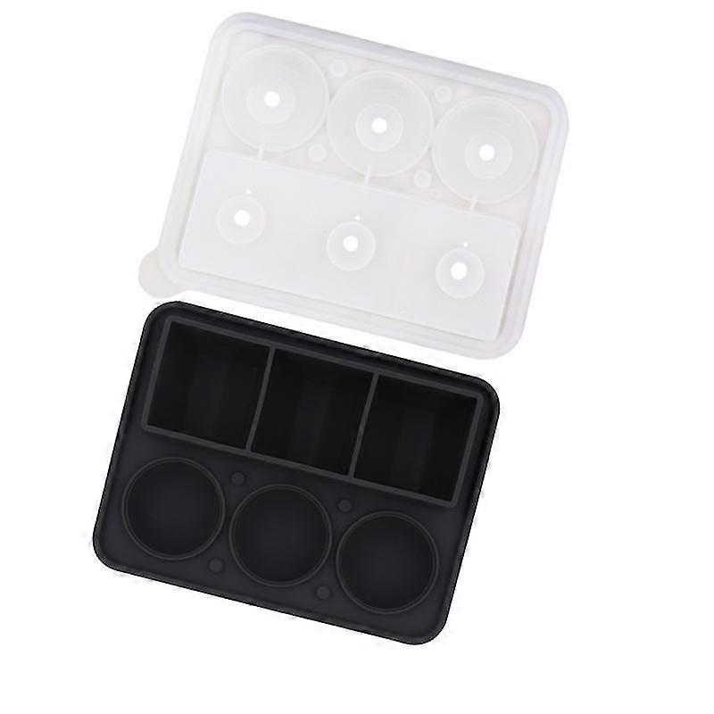 Creative 3+3 Ice Tray Ice Hockey Ice Box Mold