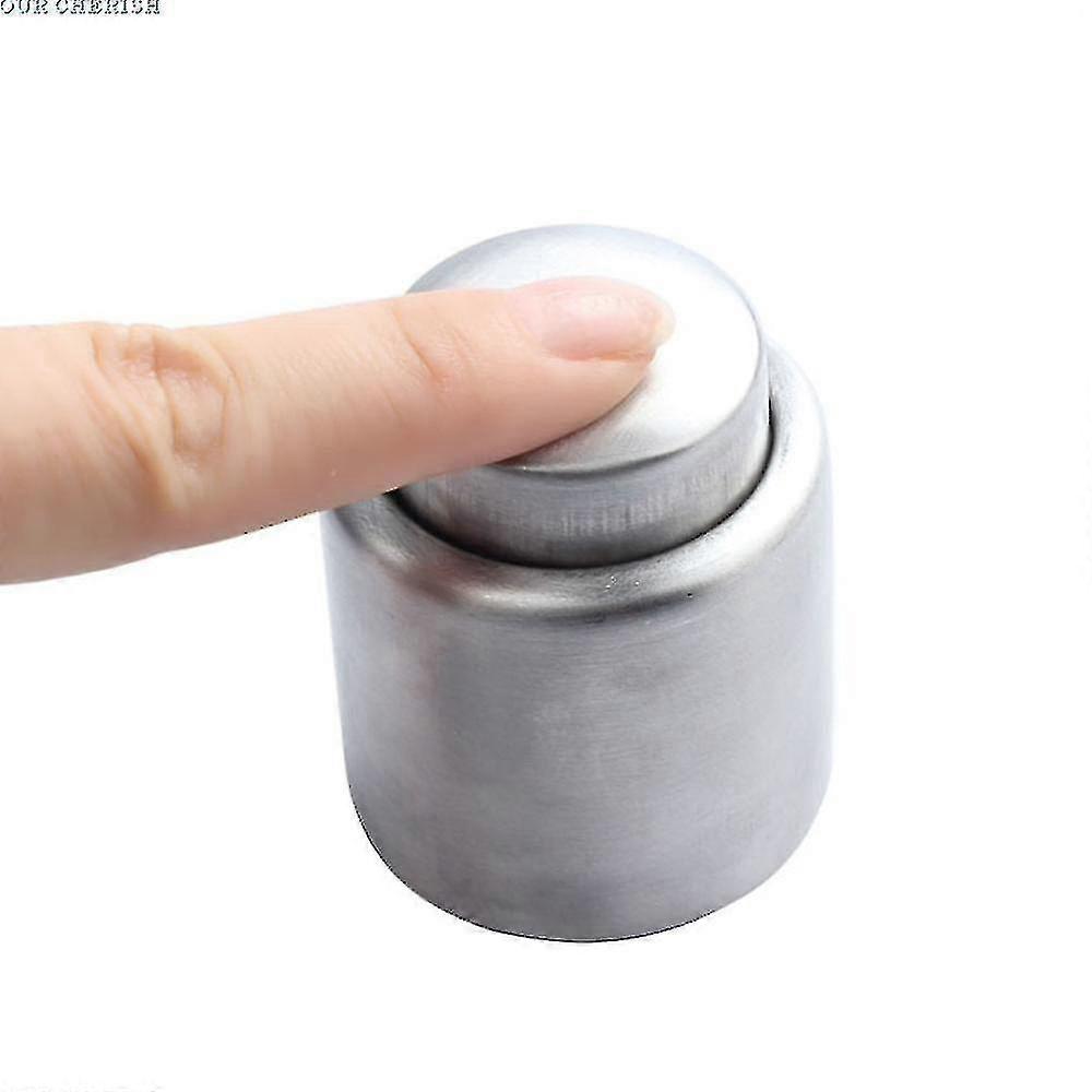 Stainless Champagne Stopper, 2 Pcs Rust Resistant Wine Bottle Seal Tool