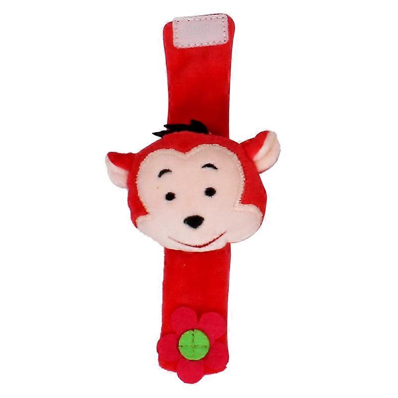 2pcs Baby wrist strap animal shape rattle