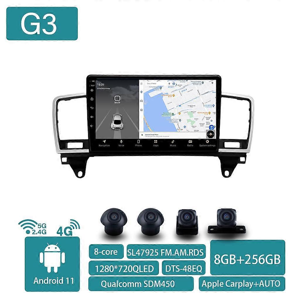 Qualcomm For Mercedes-Benz M-Class M Class W166 ML 2011 - 2015 Car Multimedia Radio Navigation GPS Android Auto 2 Din dvd