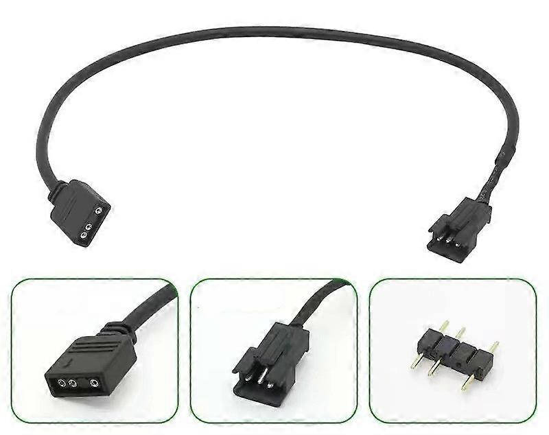5V3Pin Computer motherboard RGB magic light bar conversion cable SM3P with needle conversion cable