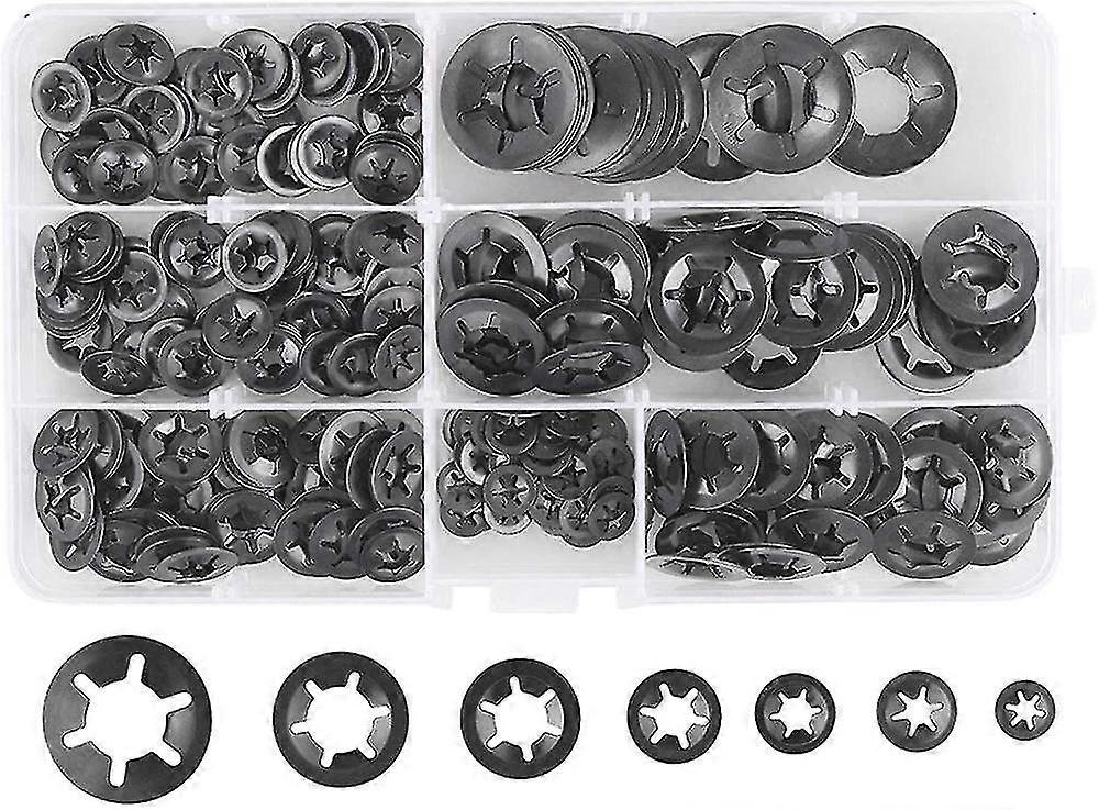280 Pcs Lock Washers Lock Washers, Steel Lock Washers Quick Lock Washers