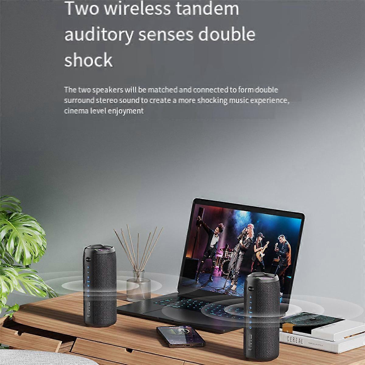 S49 Pro Bluetooth Speaker Wireless Portable Stereo Bluetooth 5.2,3600Mah Battery