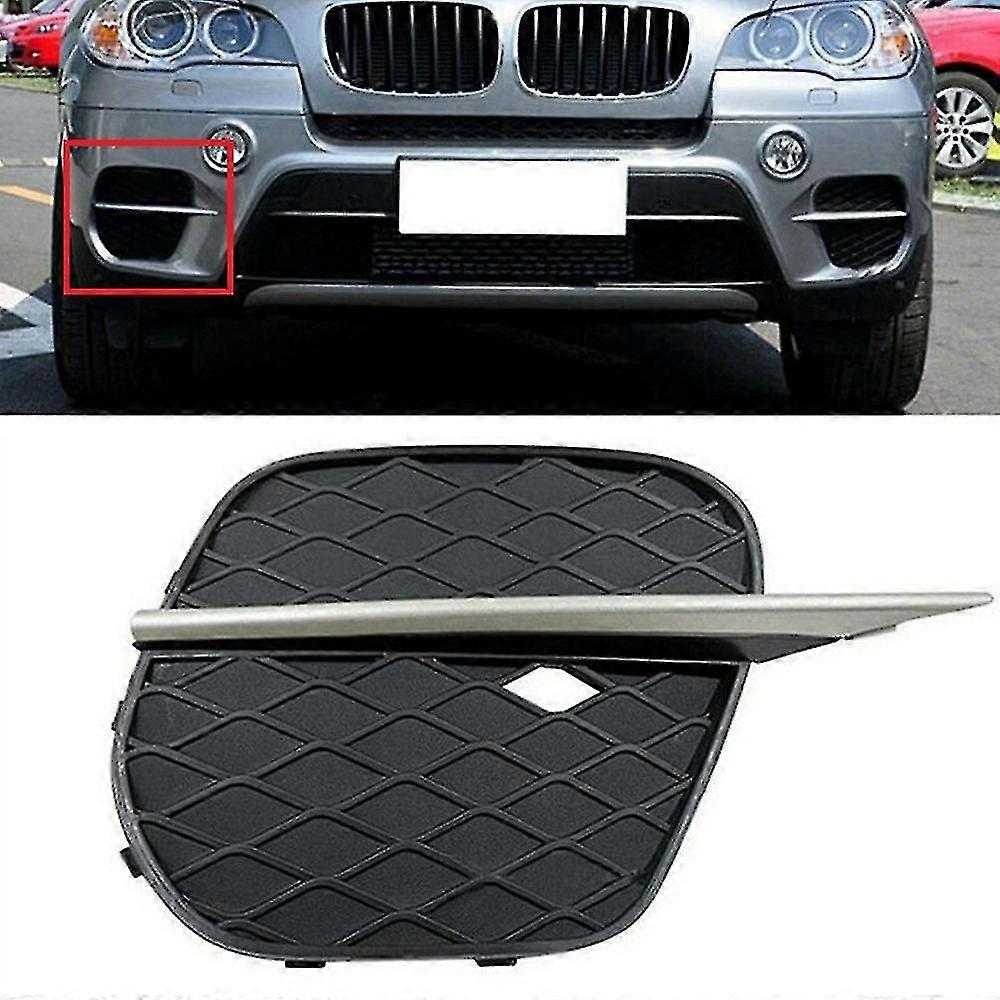 X AUTOHAUX Front Left Bumper Grill Cover 51117159593 For BMW X5 E70 2007-2010