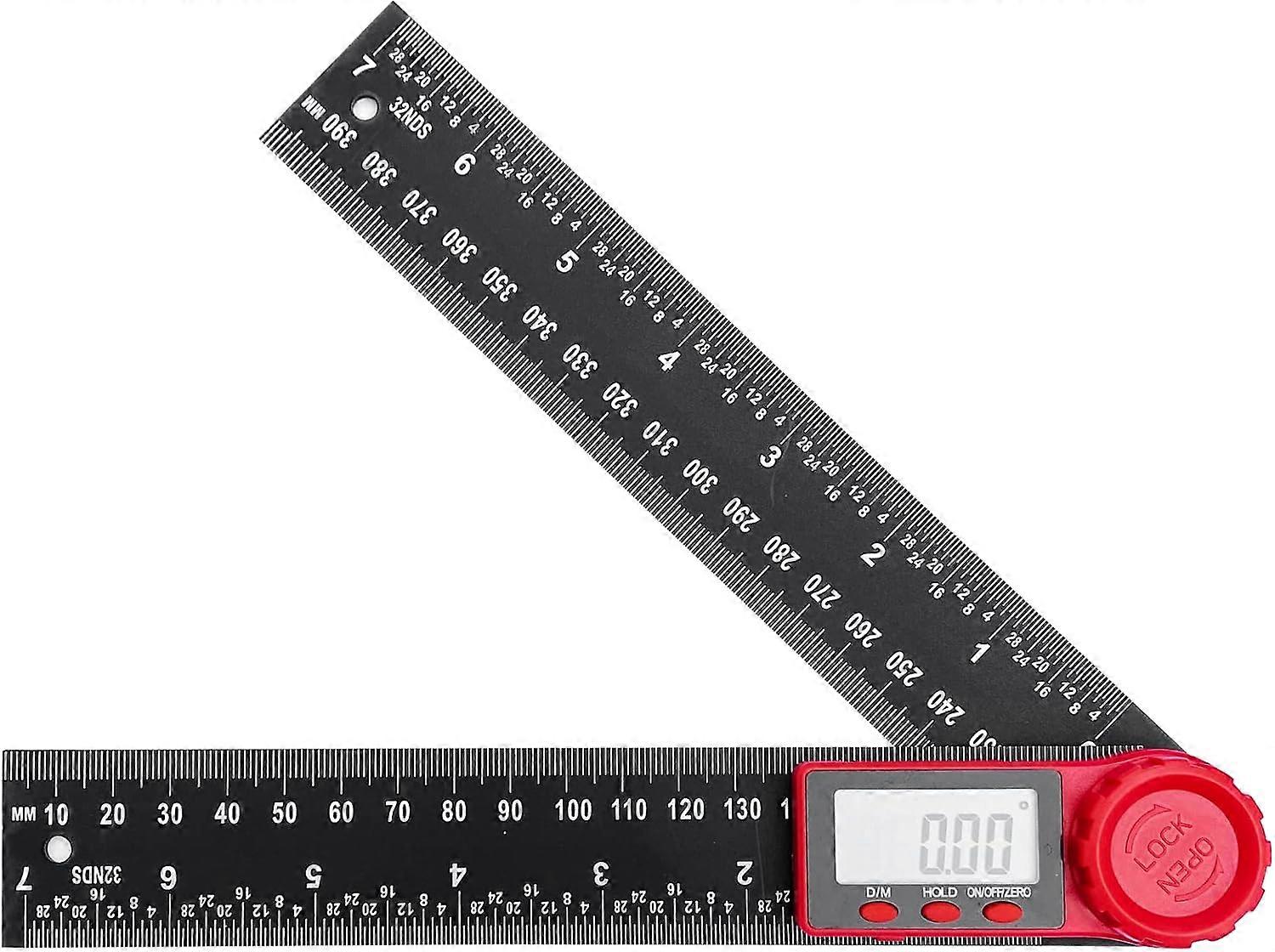 Newaner 360 Degree Dual Scale Digital Angle Protractor, 200mm Angle Ruler with LCD Display and Lock Function, Protractor for Engineering, Woodworking,