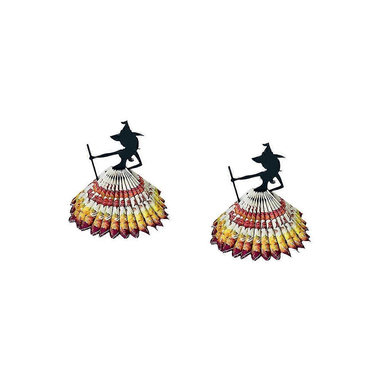 Halloween Witch Tabletop Server With Tablecloth Halloween Cupcake Witch Display Stand Home Decoration