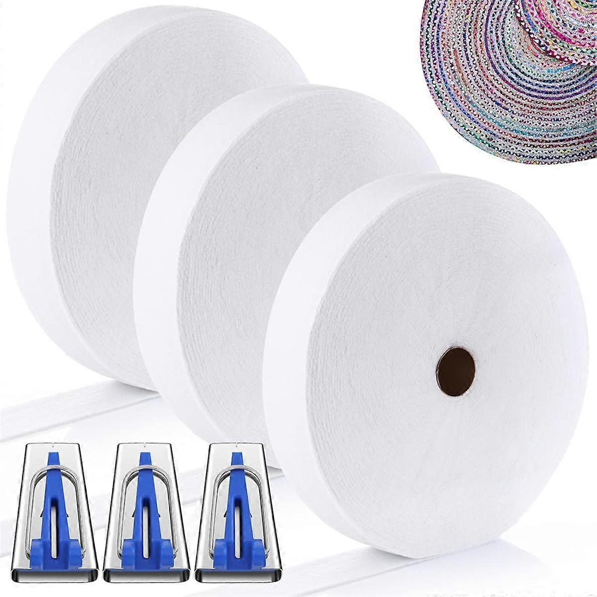 3 Roll 75/150/230/300 Yard Cotton Blend Batting on A Roll for QuiltsNeedle Punched Cotton Batting f