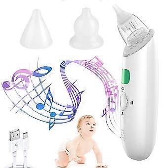 Aspirator do nosa dla dziecka Baby Nose Sucker z silikonowymi końcówkami i 3 regulowanymi intensywnościami ssania Wygodny, bezpieczny i cichy środek do czyszczenia nosa Przenośny
