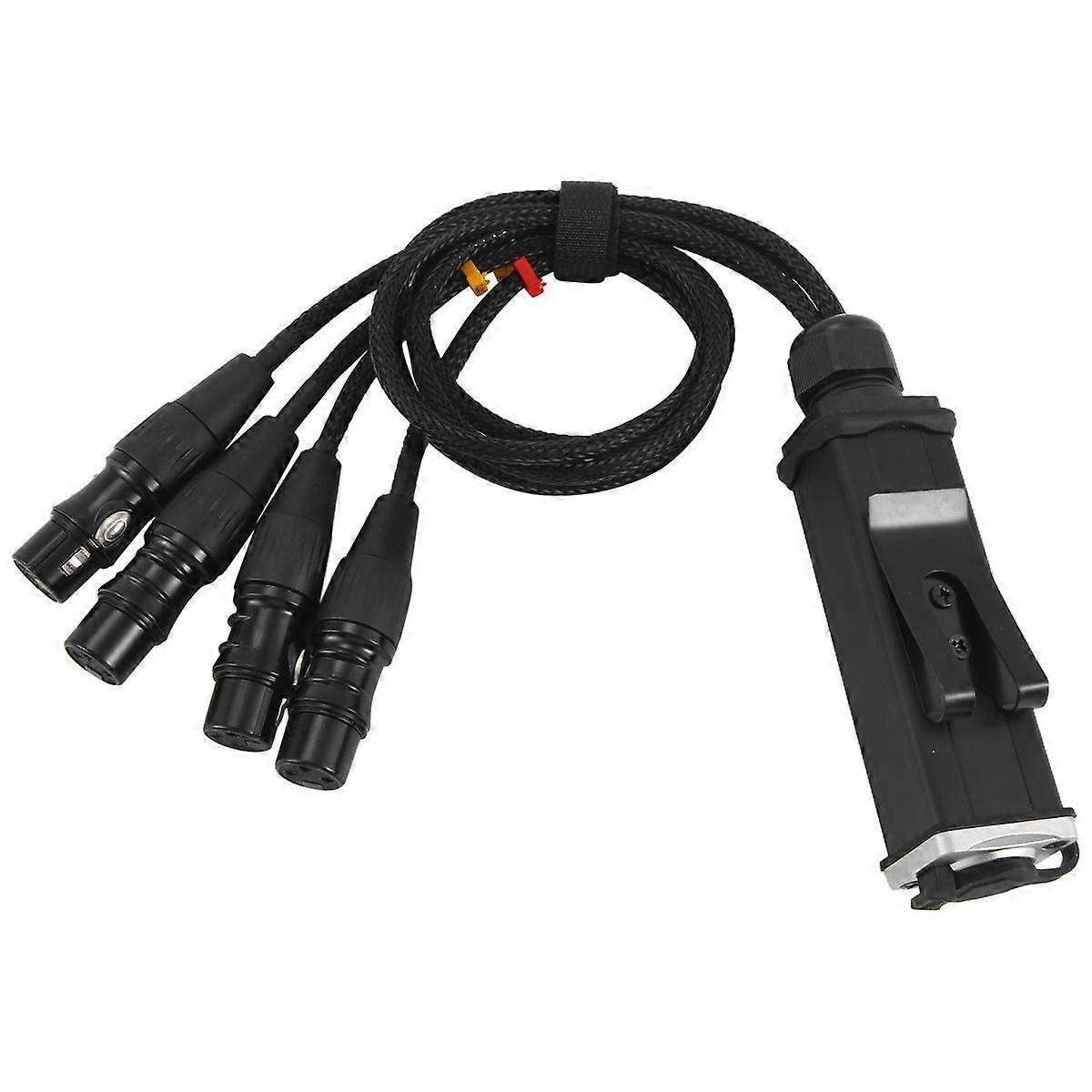 RJ45 CAT5 Shielded Cable to 4 Channel 3-Pin XLR Female Connectors Multi-Network Receiver Cable for