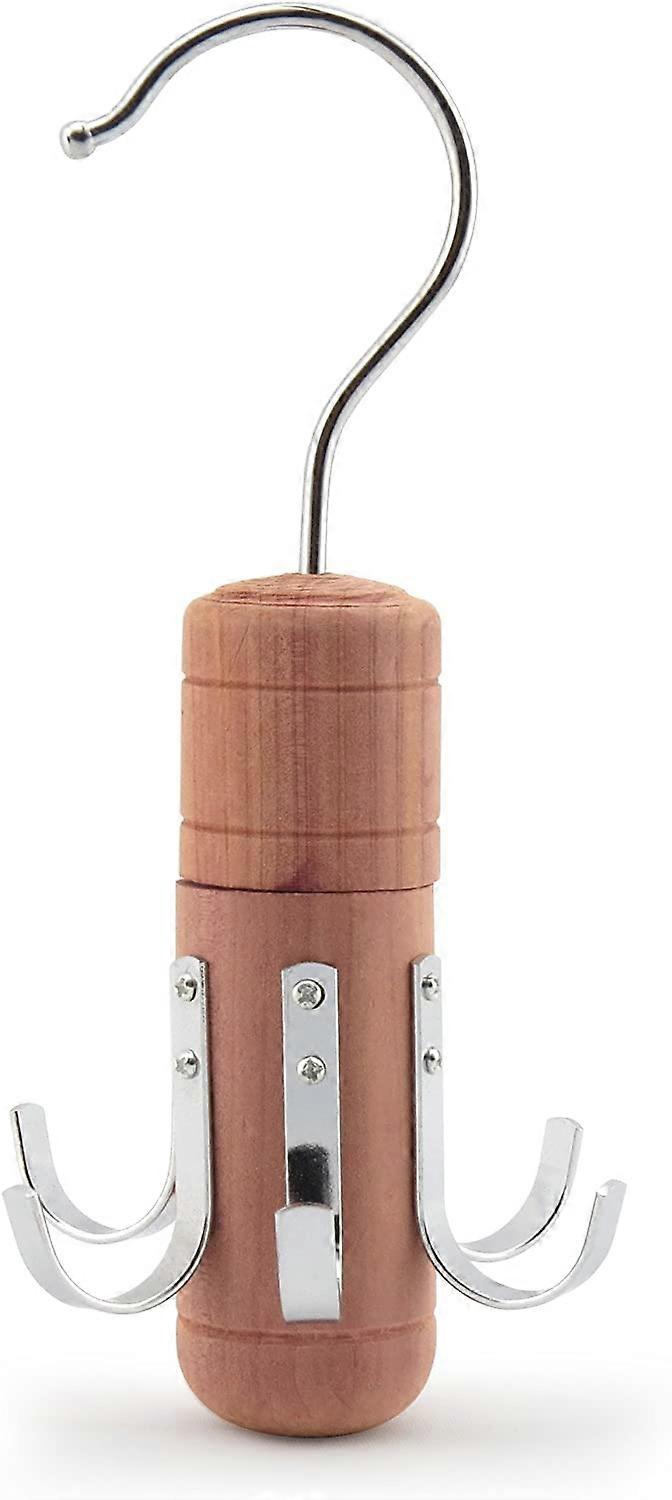 Cedar wood belt/accessory hanger.