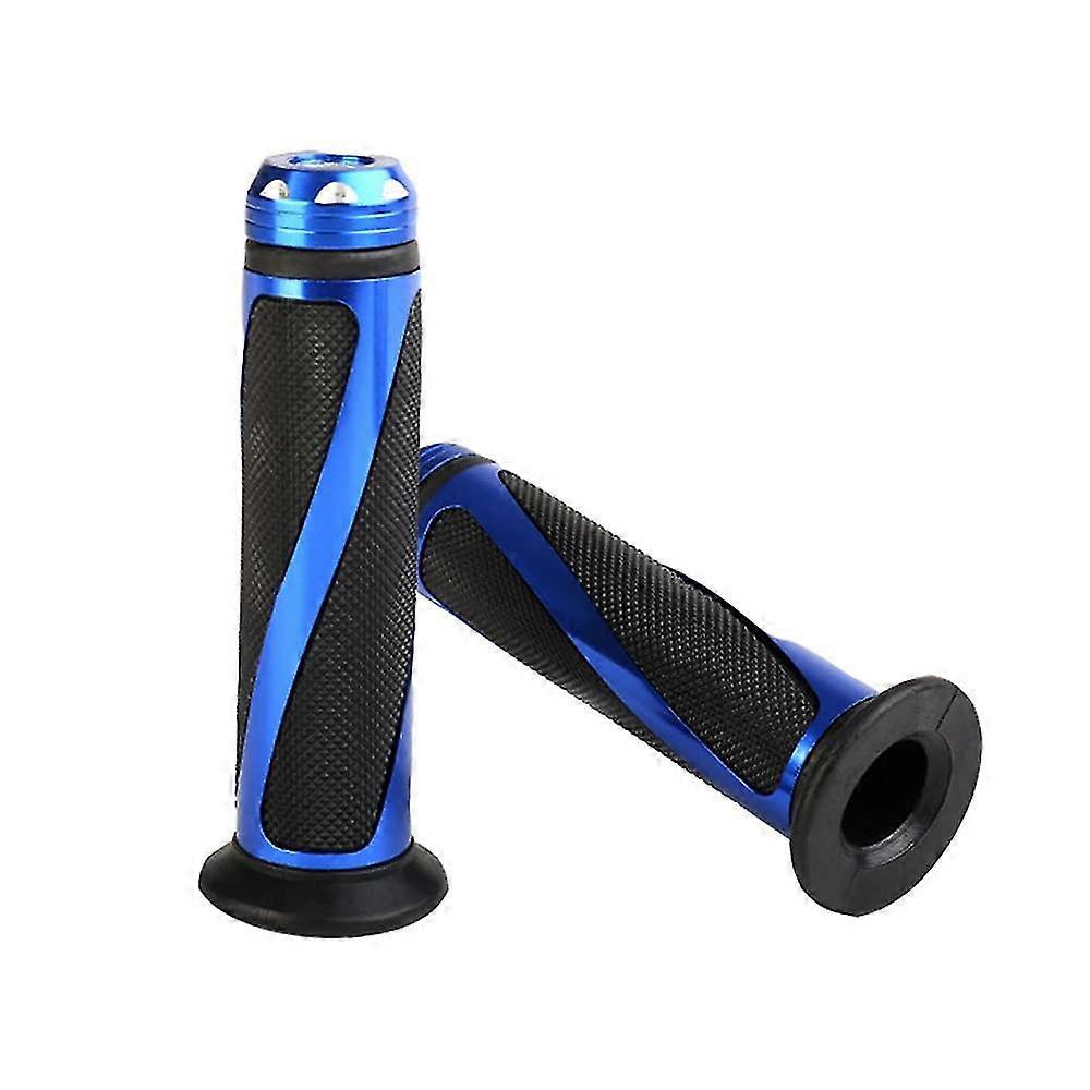 Motorbike Handlebar Grips 7/8" Grips Anti-slip Rubber ,blue