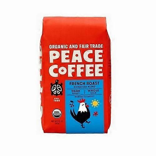 Peace Coffee Whole Bean French Roast Blend ,12 Oz