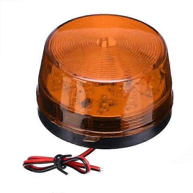 Car LED Flashing Light Emergency Alarm Strobe Lamp Round Indicator Lights Auto Roof Warning Signal Flash Lamp For Auto RV Truck