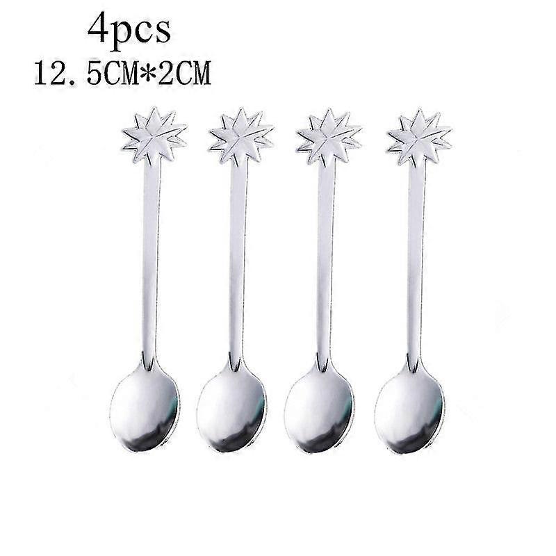 4pcs Christmas Decorations For Home   Christmas Table Decor Stainless   Spoons Xmas Gifts New Year   Navidad Natal