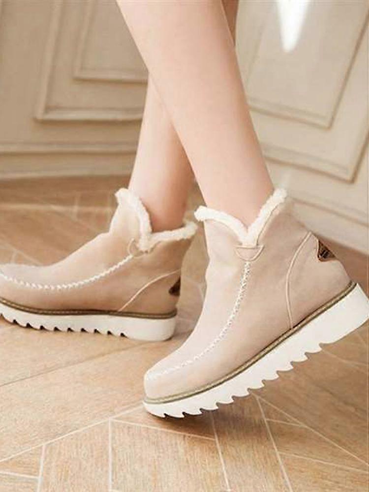 Black Cotton 1 Pair Snow Boots