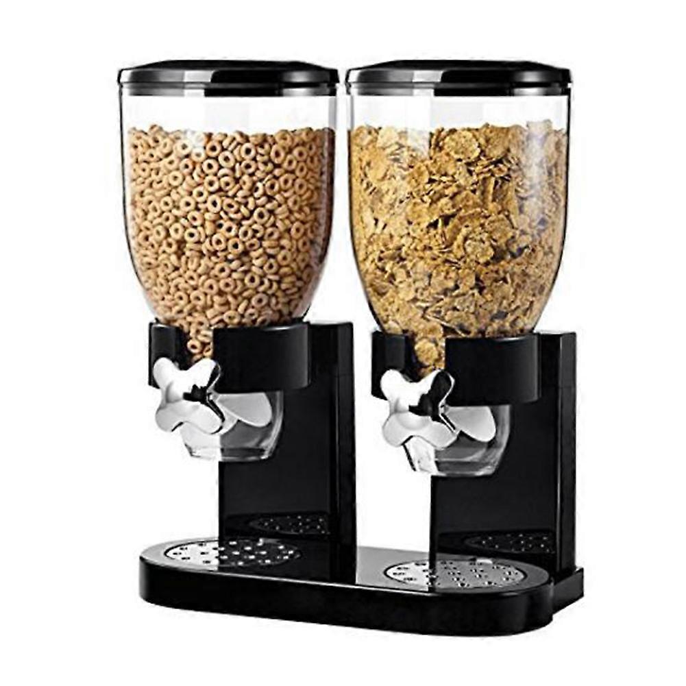 Double Dry Compact Food Nuts Cereal Candy Dispenser