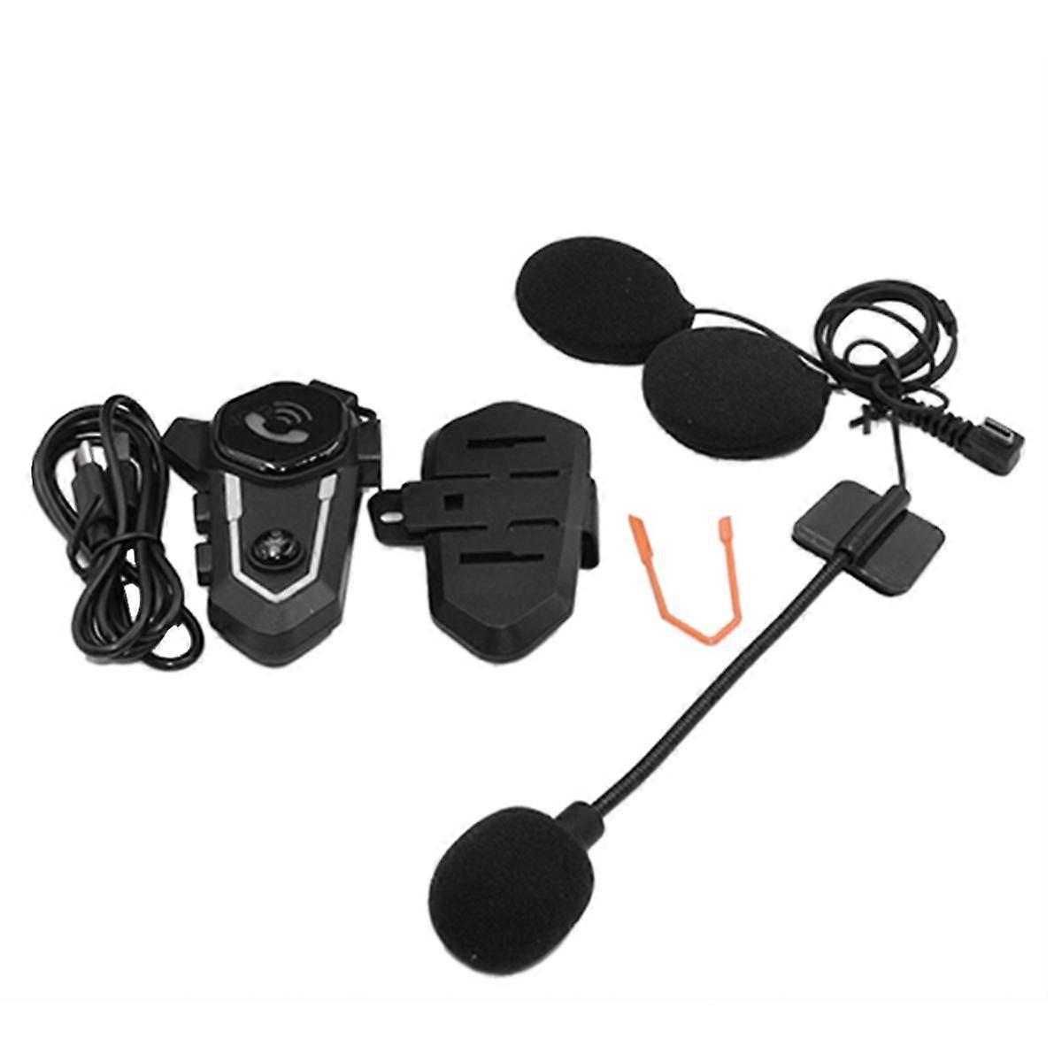 Motorcycle Helmet Headset Waterproof Bluetooth 5.0 Intercom Wireless Earphone Stereo with Mic