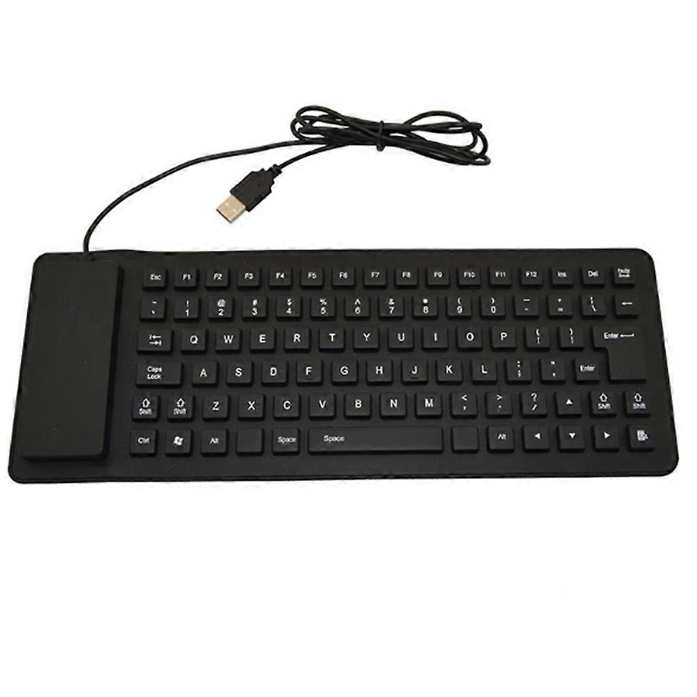 85-key Soft Keyboard Foldable Silicone Keyboard USB Wired Waterproof Rollup Keyboard for