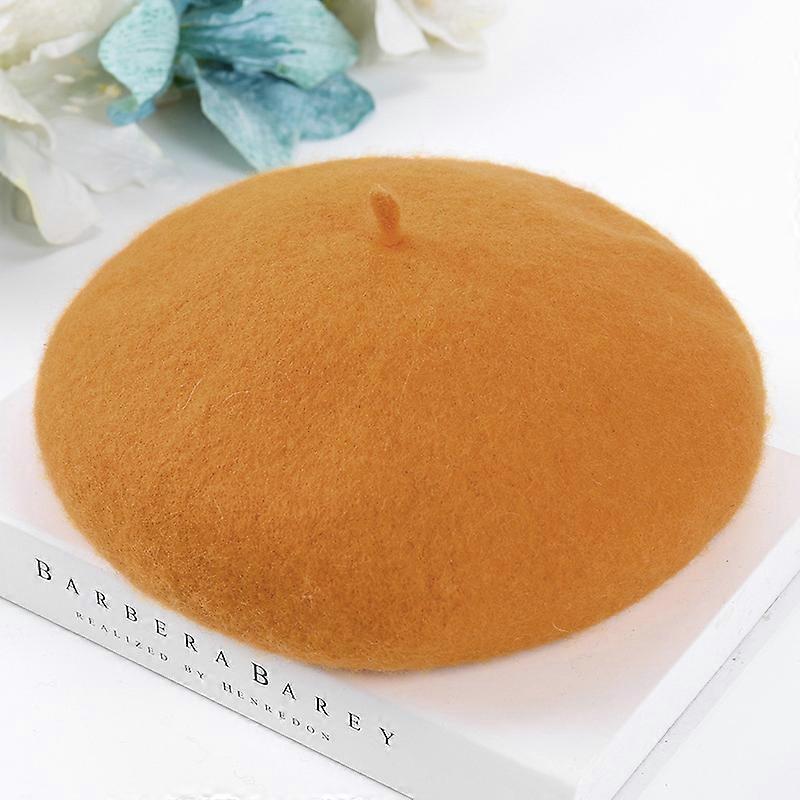 Breathable Wool Beret Hat for Fall Winter Warmth and Comfort