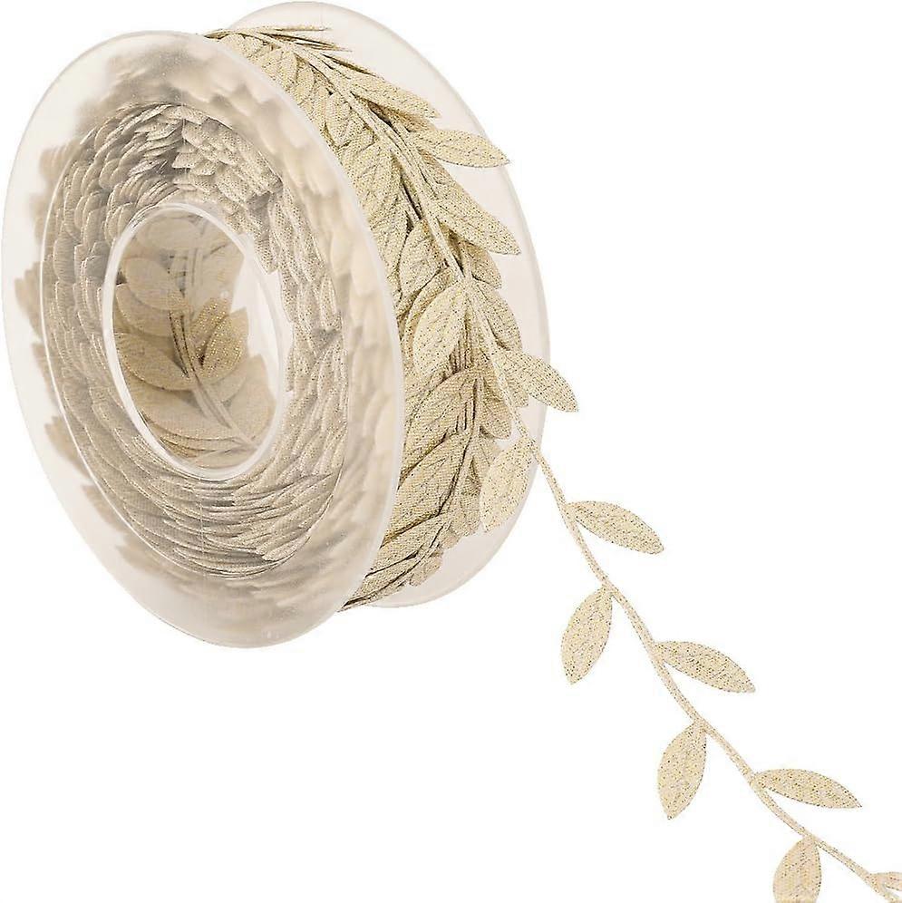 15m leaves ribbon gold ribbon silver ribbon leaf ribbon border made of polyester