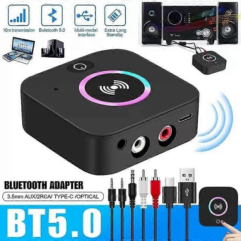 V5.0 2-in-1 Wireless Bluetooth Transmitter Receiver Stereo Adapter for Car TV