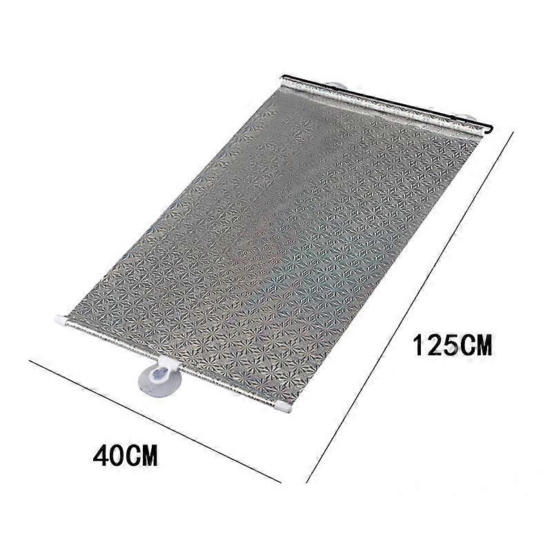 Universal Car Retractable Curtain Side Rear Window Roller Sun Shade Sunscreen Auto Vehicle Visor Windshield Protector Film
