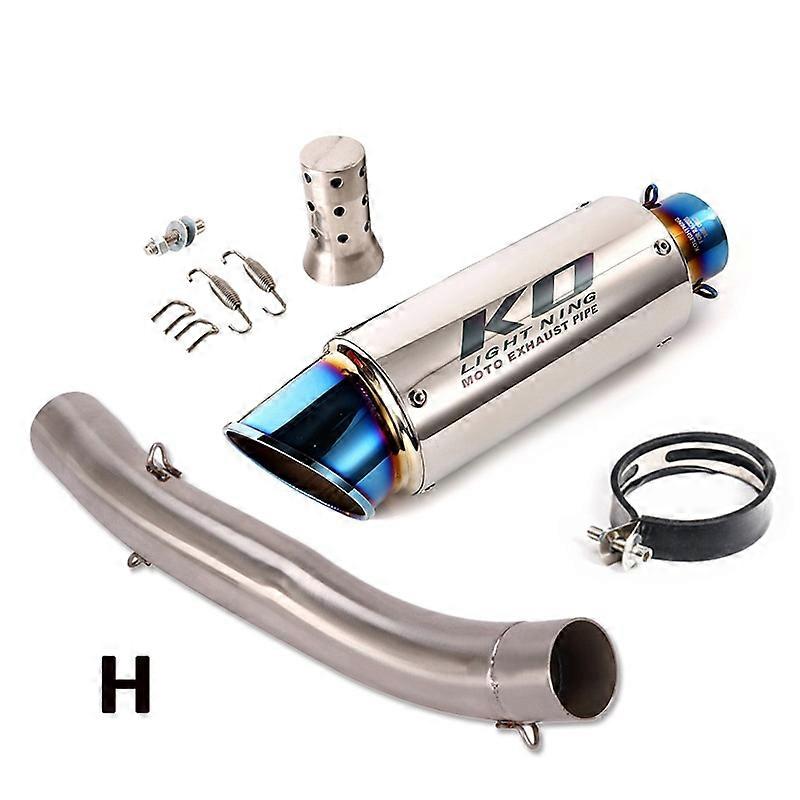 Exhaust System Muffler DB Killer Pipe Slip On Middle Link Tube Connect Section For Ducati Scrambler 800 821 Classic Monster 797