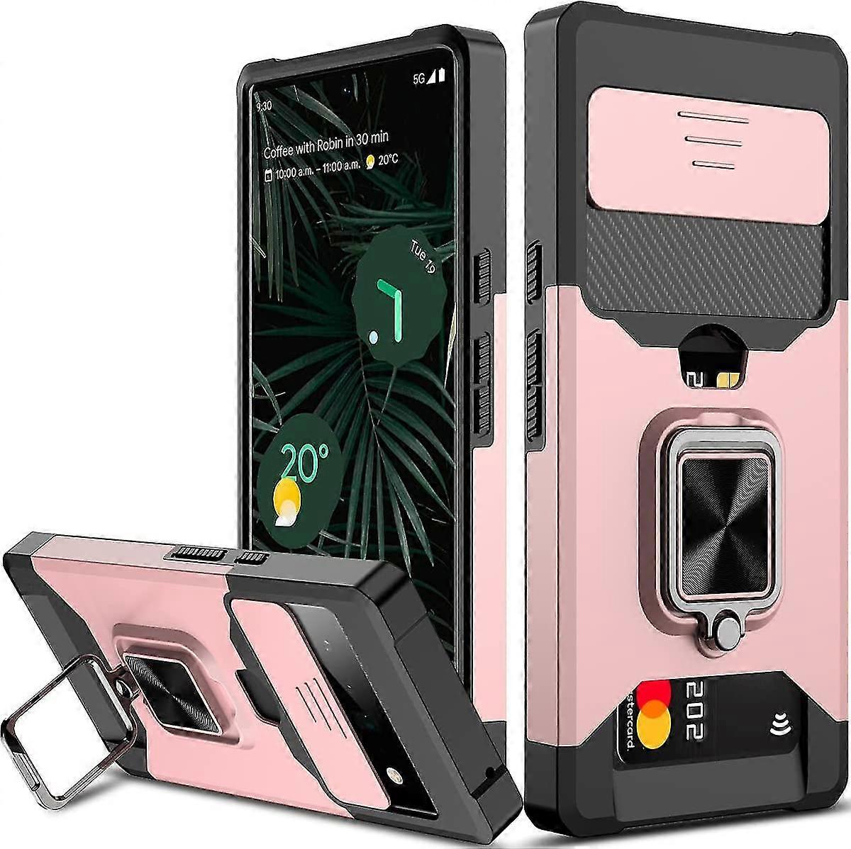 Duty Case Compatible Pixel 7 Pro/pixel 7 With Sliding Camera Coverring Kickd